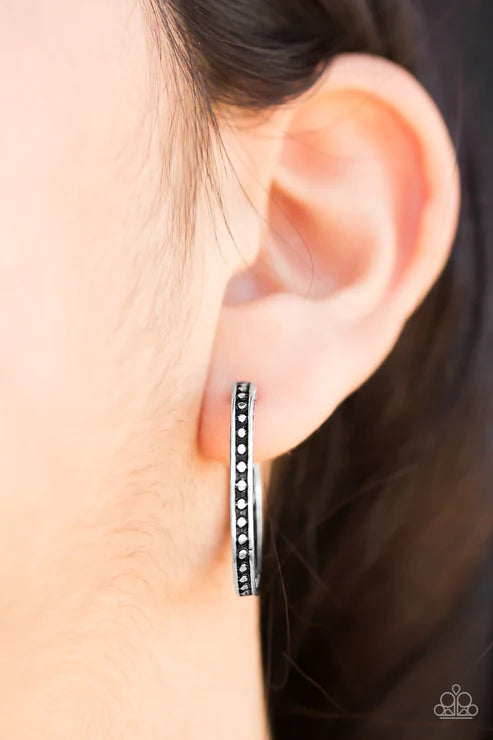 Paparazzi - Go Ahead and Tribe - Silver Earrings