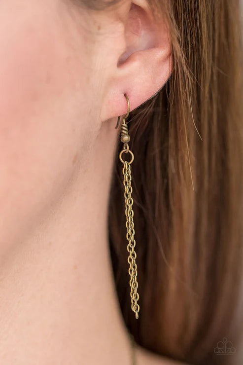 Paparazzi - Hacienda Heights - Brass Necklace