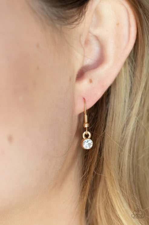 Paparazzi - Head Over Heels In Love - Gold Necklace