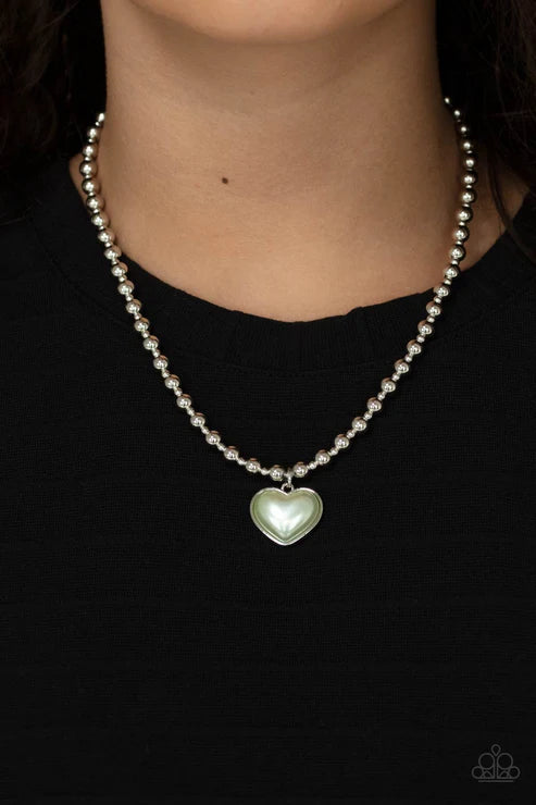 Paparazzi - Heart Full of Fancy - Green Necklace