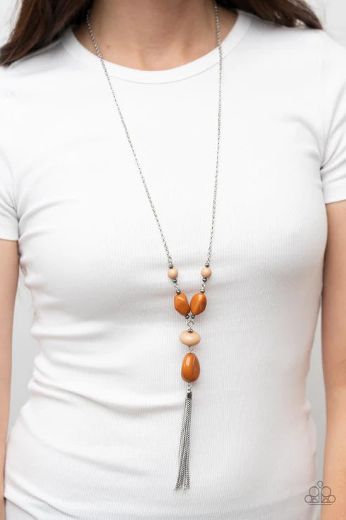 Paparazzi - Heavenly Harmony - Brown Necklace