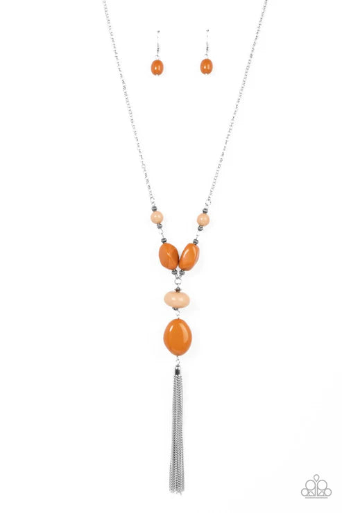Paparazzi - Heavenly Harmony - Brown Necklace