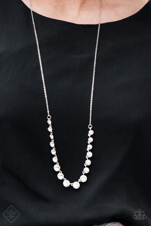 Paparazzi - Here We Glow! - White Necklace