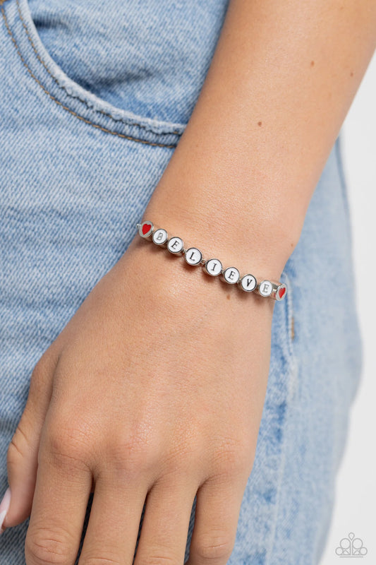 Paparazzi - I Can't Believe It! - White Bracelet
