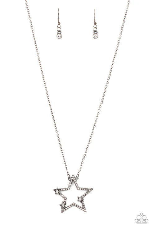Paparazzi - I Pledge Allegiance to the Sparkle - Black Necklace