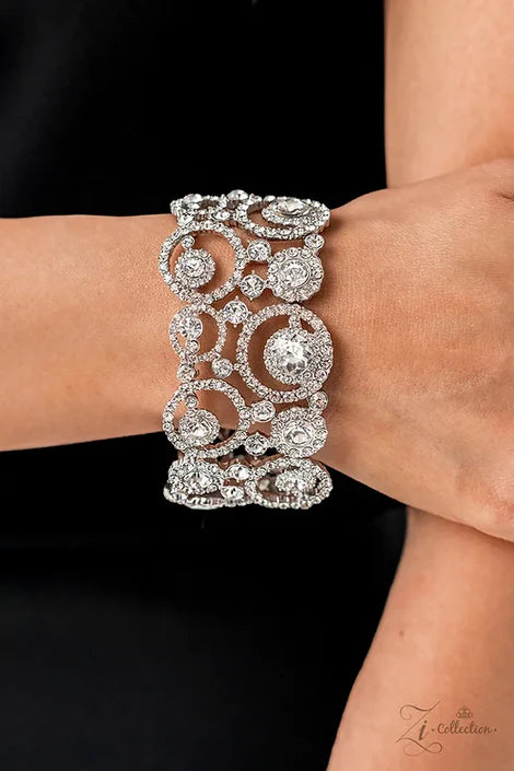 Paparazzi - Impeccable Illumination - White Bracelet Zi Collection