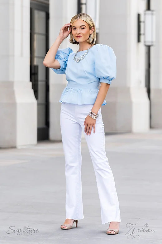 Paparazzi - Impeccable Illumination - White Bracelet Zi Collection