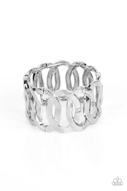 Paparazzi - Industrial Indulgence - Silver Bracelet