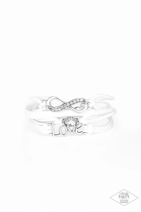 Paparazzi - Infinitely Irresistible - White Bracelet
