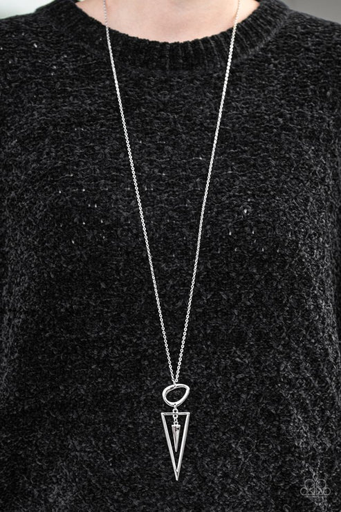 Paparazzi - Keep A Sharp Lookout - Silver Necklace
