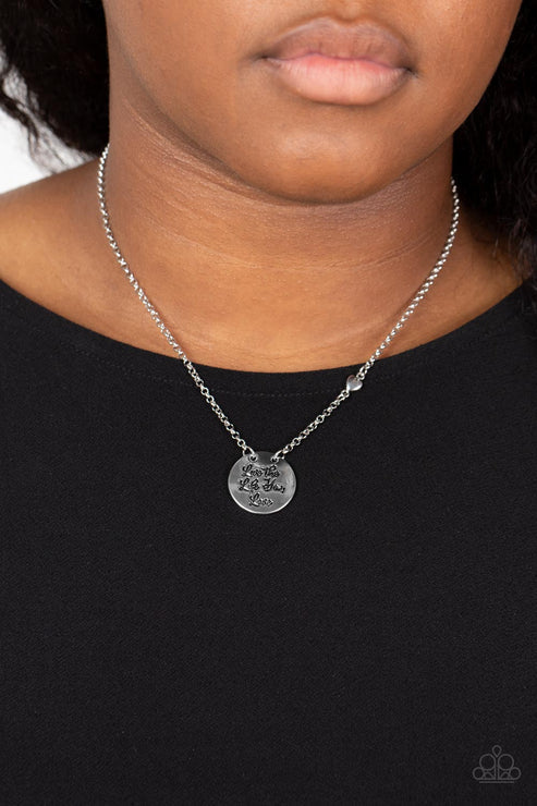 Paparazzi - Live The Life You Love - Silver Necklace