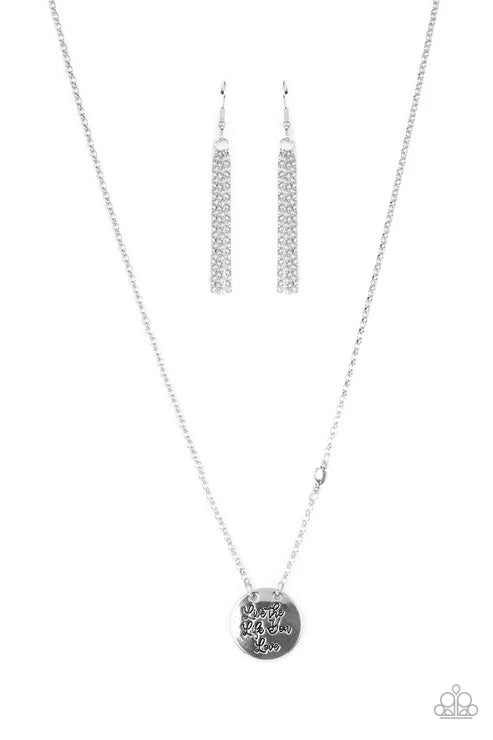 Paparazzi - Live The Life You Love - Silver Necklace