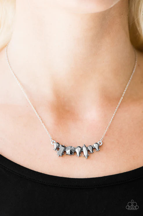 Paparazzi - Living The Luxe Life - Silver Necklace