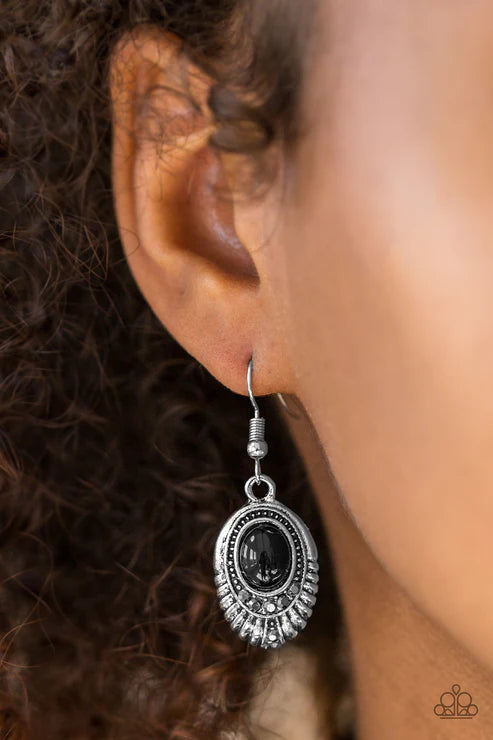 Paparazzi - Look HUEs Talking! - Black Earrings