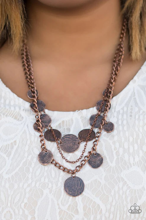 Paparazzi - Lost Treasure - Copper Necklace