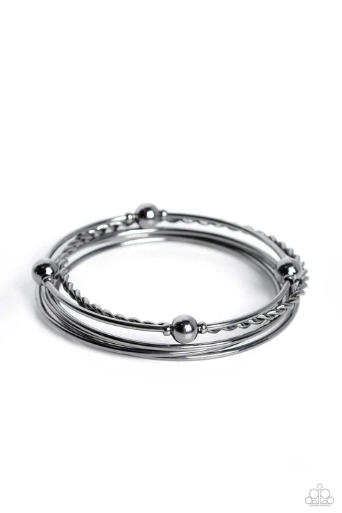 Paparazzi - Lost and Found - Black Bracelet
