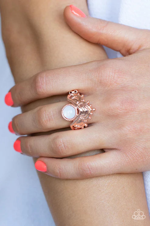 Paparazzi - Lotus Solstice - Copper Ring