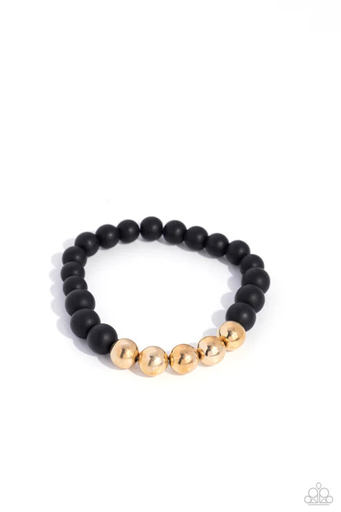 Paparazzi - METALHEAD in the Clouds - Gold Bracelet