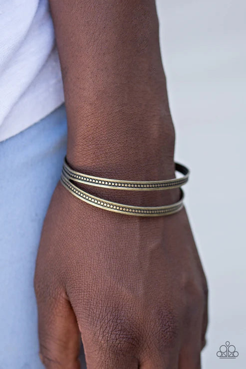 Paparazzi - Make It Worth WILD - Brass Bracelet