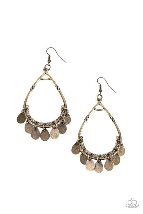 Paparazzi - Meet Your Music Maker - Brass Earrings