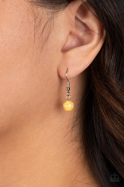 Paparazzi - New Age Nomad - Yellow Necklace