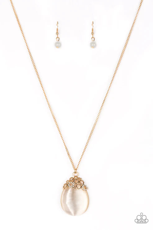 Paparazzi - Nightcap and Gown - Gold Necklace