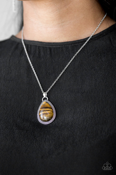 Paparazzi - On The Home FRONTIER - Brown Necklace