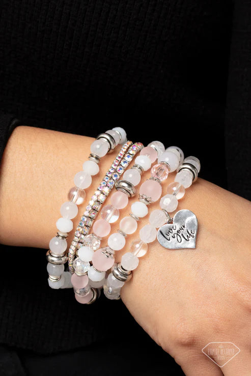 Paparazzi - Optimistic Opulence - Pink Bracelet