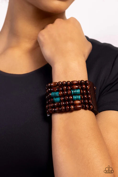 Paparazzi - Paradise Palazzo - Blue Bracelet