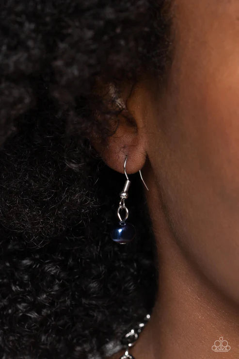 Paparazzi - Pearl Parlor - Blue Necklace