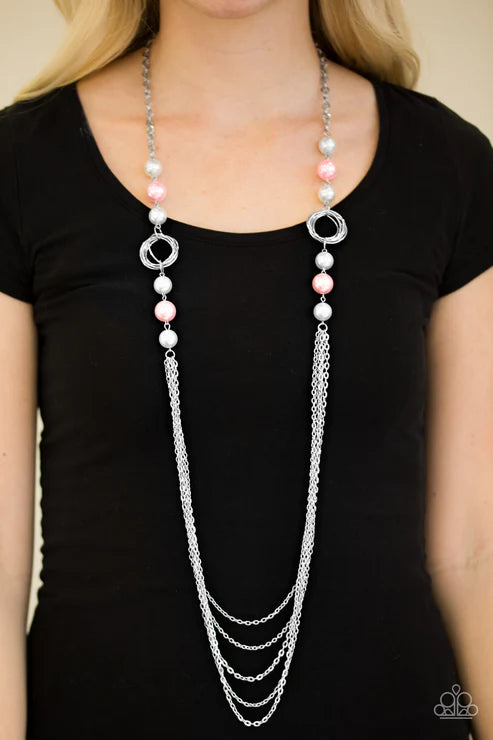 Paparazzi - Pour The Wine - Pink Necklace
