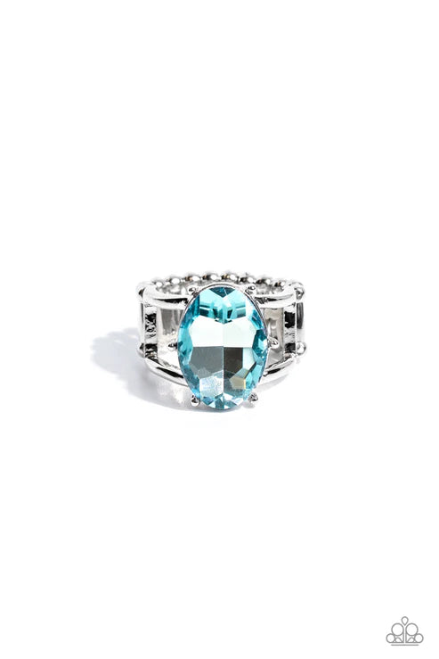 Paparazzi - Prismatically Pronged - Blue Ring