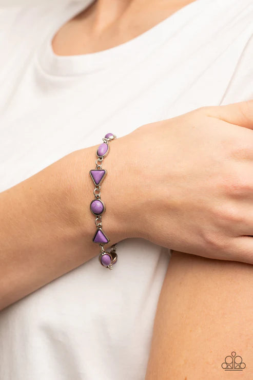 Paparazzi - Quarry Quarrel - Purple Bracelet