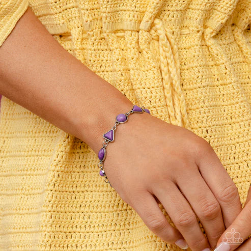 Paparazzi - Quarry Quarrel - Purple Bracelet