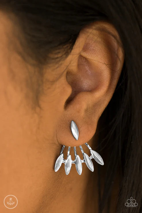 Paparazzi - Radically Rebel - Silver Earrings
