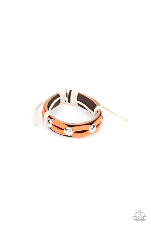 Paparazzi - Ready to Ride - Orange Bracelet
