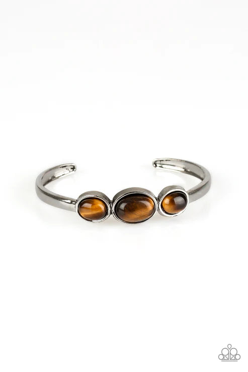Paparazzi - ROAM Rules - Brown Bracelet