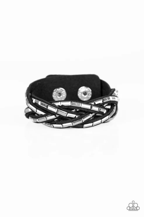 Paparazzi - Rock Legend - Black Bracelet