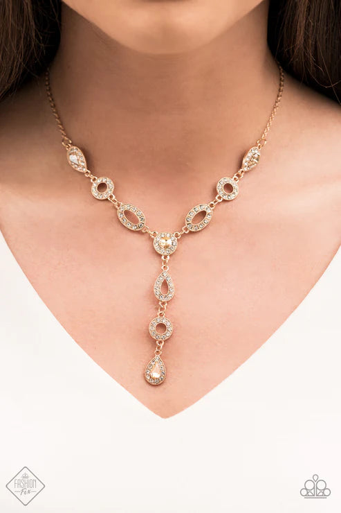 Paparazzi - Royal Redux - Gold Necklace