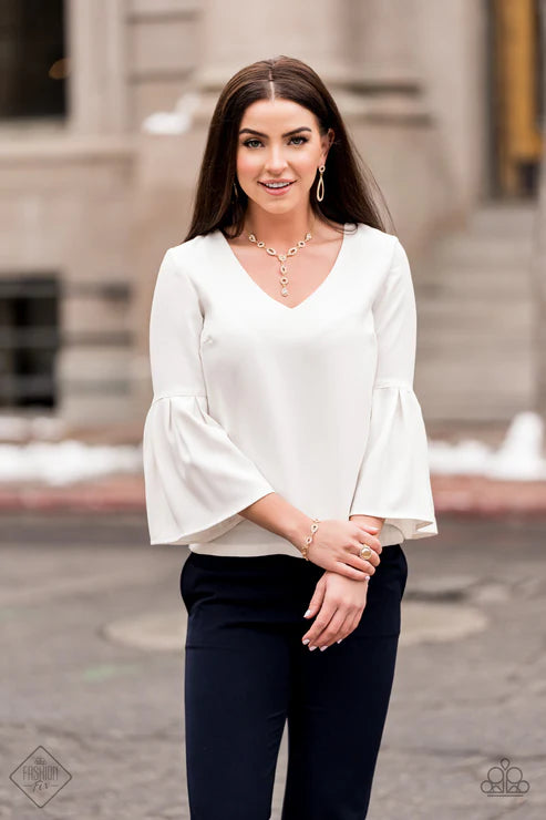 Paparazzi - Regal Revival - Gold Earrings