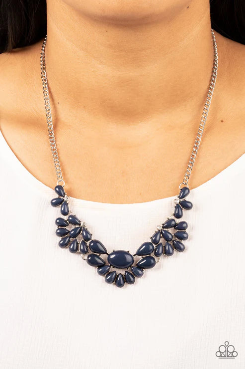 Paparazzi - Secret Gardenista - Blue Necklace