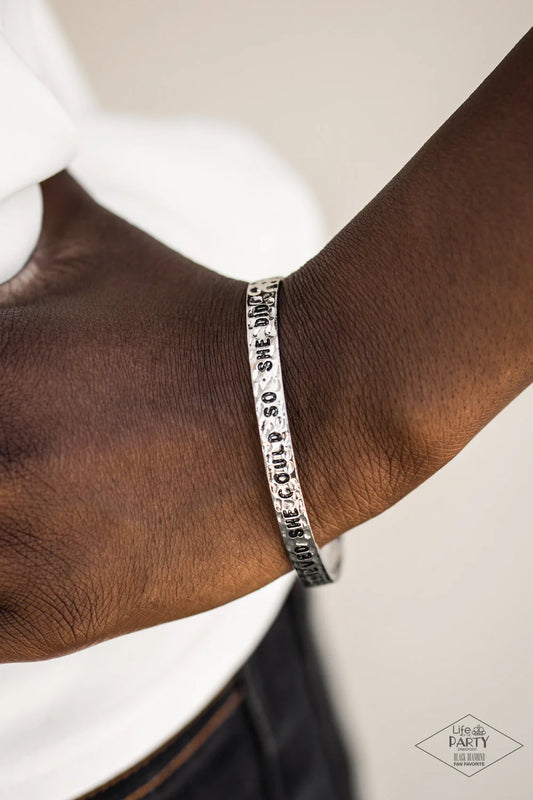 Paparazzi - She Believed She Could - Silver Bracelet