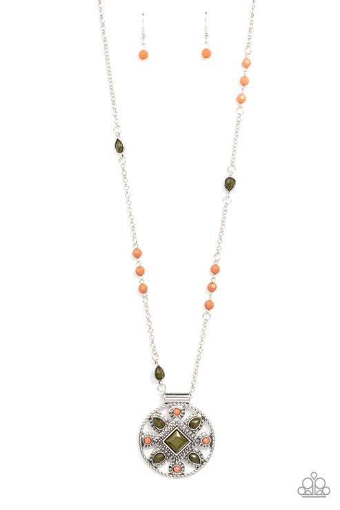 Paparazzi - Sierra Showroom - Green Necklace