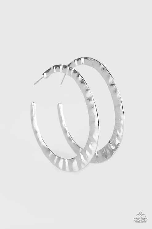 Paparazzi - Slayers Gonna Slay - Silver Earrings