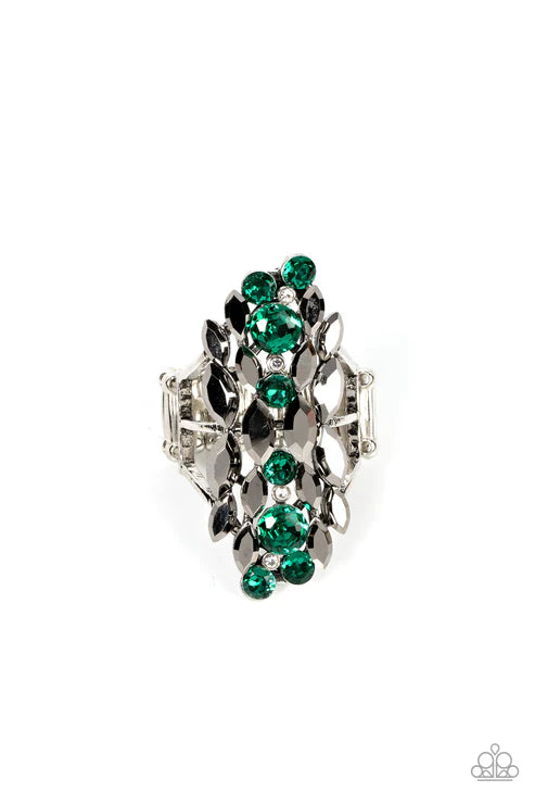Paparazzi - Smoky Smolder - Green Ring