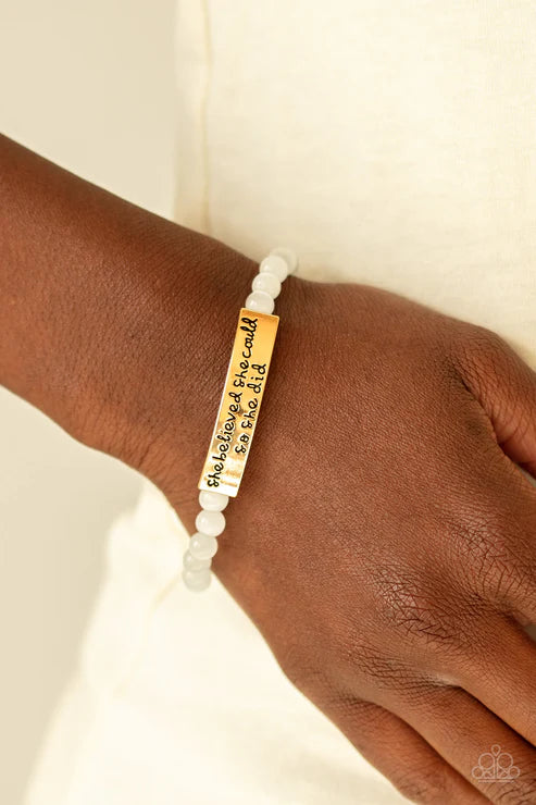 Paparazzi - So She Did - Gold Bracelet