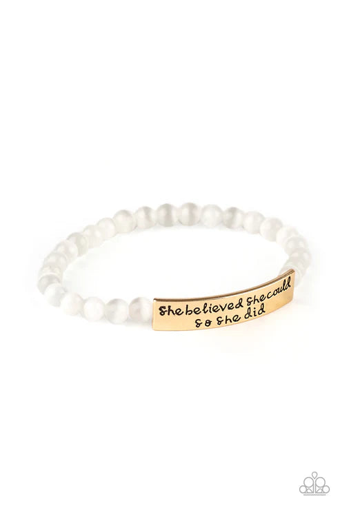 Paparazzi - So She Did - Gold Bracelet