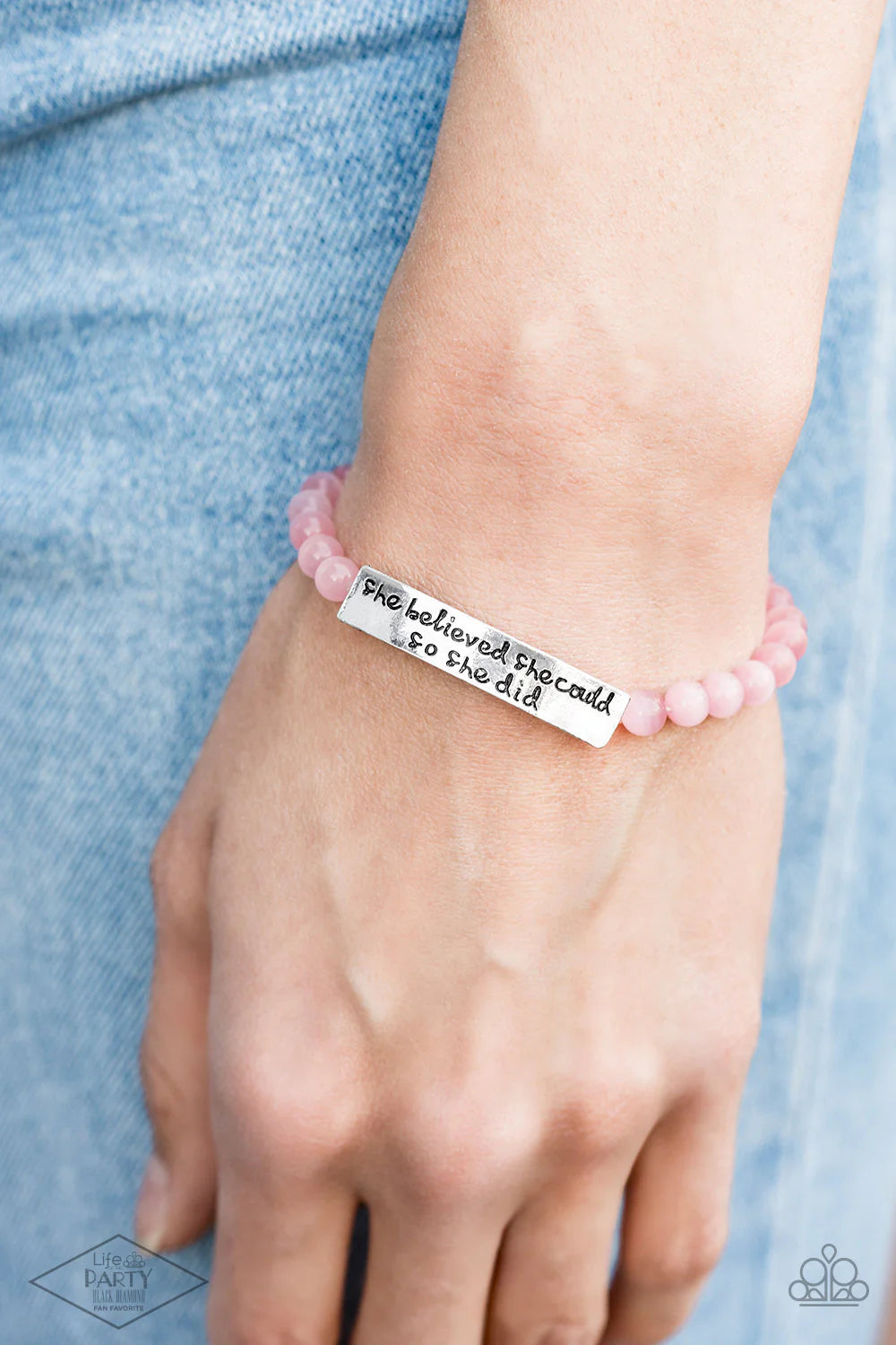 Paparazzi - So She Did - Pink Bracelet