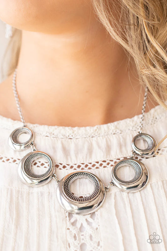 Paparazzi - Solar Cycle - Silver Necklace