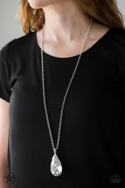 Paparazzi - Spellbinding Sparkle - White Necklace